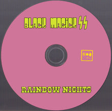Cargar imagen en el visor de la galería, Pink CD with yellow text &#39;Black Magic SS&#39; and &#39;Rainbow Nights&#39; on a dark background