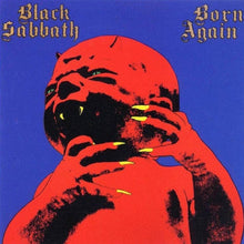 Load image into Gallery viewer, Album cover for 'Born Again' by Black Sabbath with a red and blue color scheme.