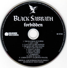 Load image into Gallery viewer, Black Sabbath - Forbidden compact disc.