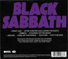 Charger l'image dans la galerie, Black Sabbath - Master Of Reality LP back compact disc cover.