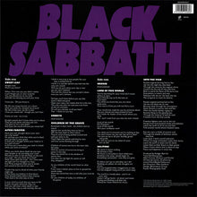 Cargar imagen en el visor de la galería, Black Sabbath - Master Of Reality back vinyl record cover artwork.