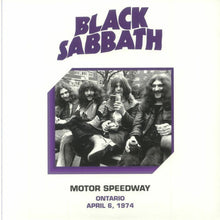 Cargar imagen en el visor de la galería, Black Sabbath - Motor Speedway, Ontario CA April  6, 1974 front vinyl record cover.