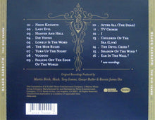 Charger l'image dans la galerie, Back cover of a music album with tracklist and branding on a blue background