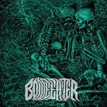 Load image into Gallery viewer, Album cover with skeleton and abstract patterns, featuring the band 'Bonecutter'.