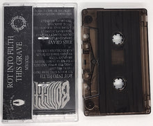 Load image into Gallery viewer, Cassette tape with black and white design on a white background