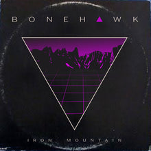 Cargar imagen en el visor de la galería, Album cover with geometric design and text 'Bonehawk Iron Mountain' on a dark background
