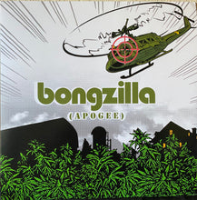 Load image into Gallery viewer, Album cover for 'bongzilla (Apoogee)' with a helicopter and cannabis plants.