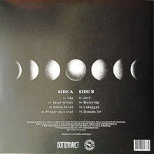 Charger l'image dans la galerie, Album cover with moon phases and tracklist on a dark background