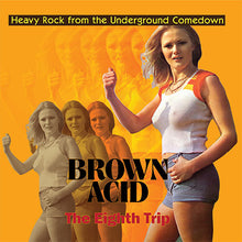 Cargar imagen en el visor de la galería, Album cover for Brown Acid - The Eighth Trip featuring a stylized woman with text and a graphic background.