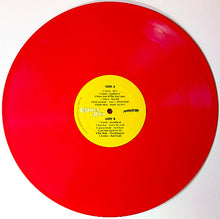 Cargar imagen en el visor de la galería, Red vinyl record with a yellow label on a white background