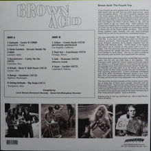 Cargar imagen en el visor de la galería, Brown Acid - The Fourth Trip back vinyl record cover.