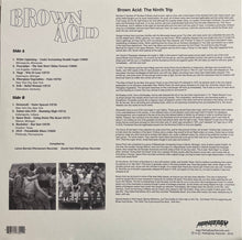 Load image into Gallery viewer, Brown Acid - The Ninth Trip back vinyl record cover.