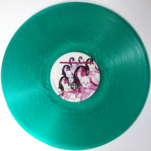 Charger l&#39;image dans la galerie, Green vinyl record with a pink label featuring album art and text.