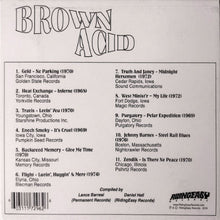 Load image into Gallery viewer, Back cover of a music album with tracklist and record labels on a gray background
