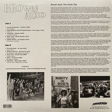 Load image into Gallery viewer, Back cover of a vinyl record with text and black and white photos.