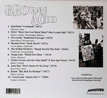 Load image into Gallery viewer, Album back cover with tracklist and black and white photos of people holding signs.