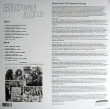 Load image into Gallery viewer, Brown Acid - The Twenty-First Trip back vinyl record cover.