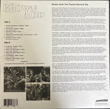 Cargar imagen en el visor de la galería, Brown Acid - The Twenty-Second Trip back vinyl record cover.