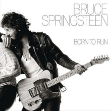 Charger l'image dans la galerie, Black and white album cover of Bruce Springsteen's 'Born to Run' with a guitar.