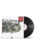 Load image into Gallery viewer, Vinyl record with its cover featuring artistic design on a white background