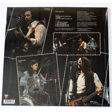 Cargar imagen en el visor de la galería, Budgie - Bandolier back record album cover showing band live on a black backgournd