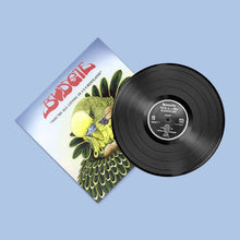 Cargar imagen en el visor de la galería, Vinyl record and cover with a parrot illustration on a light blue background