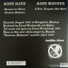 Load image into Gallery viewer, Burzum - Aske back vinyl record cover.