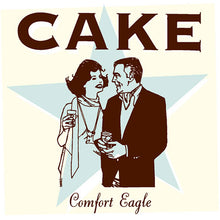 Load image into Gallery viewer, Vintage-style illustration of a couple with 'CAKE Comfort Eagle' text on a star background