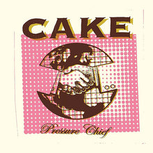 Charger l'image dans la galerie, Album cover for 'Pressure Chief' by Cake with pink background and ship illustration.