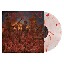 Load image into Gallery viewer, Vinyl record with 'Cannibal Corpse' cover art featuring a group of people and text.