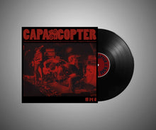 Load image into Gallery viewer, Vinyl record with red and black cover titled 'Capacopter' on a gray background