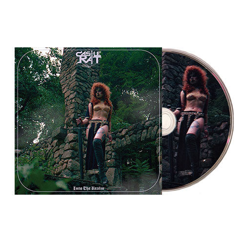 CD cover with a person in a forest setting and visible brand logo.