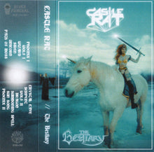 Charger l&#39;image dans la galerie, Album cover for &#39;Castle Rat&#39; featuring a person on a white horse with text and graphics.