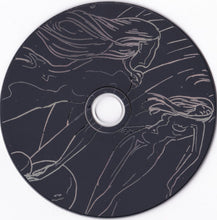 Load image into Gallery viewer, CD disc with artistic design of a woman and snake on a black background