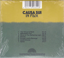Cargar imagen en el visor de la galería, Causa Sui - In Flux back compact disc cover artwork.