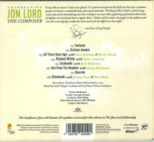 Cargar imagen en el visor de la galería, Celebrating John Lord - The Composer back compact disc cover artwork.