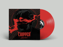 Load image into Gallery viewer, Vinyl record with a red disc and black and red cover featuring an illustration of a person wearing a mask.