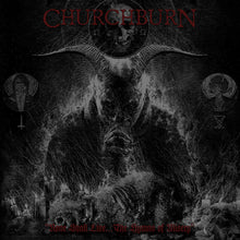 Charger l'image dans la galerie, Album cover with a satanic symbol and text 'Churchburn' on a dark background