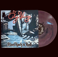 Cargar imagen en el visor de la galería, Vinyl record with 'City Slicks' album cover featuring a hand and whiskey bottle.