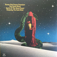 Charger l'image dans la galerie, Album cover with a red-robed figure and green creature against a starry night sky.