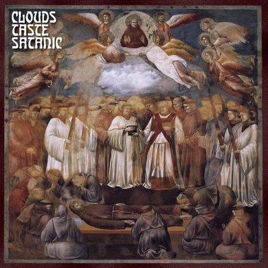 CD cover art featuring a painting with multiple figures, predominantly in earthy tones, with a group of individuals in the foreground and others in the background, appearing to be in a ceremonial setting.