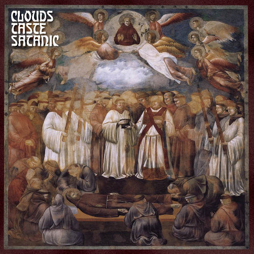 CD cover art featuring a painting with multiple figures, predominantly in earthy tones, with a group of individuals in the foreground and others in the background, appearing to be in a ceremonial setting.