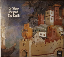 Cargar imagen en el visor de la galería, Album cover with architectural design and text &#39;To Sleep Beyond The Earth&#39; on a dark background