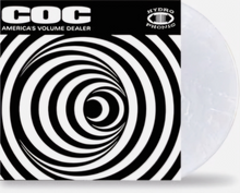 Load image into Gallery viewer, Vinyl record with black and white spiral design and 'COC' branding.