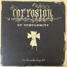 Charger l'image dans la galerie, Album cover for 'In the Arms of God' by Carnivore of Conformity with decorative text and cross illustration.