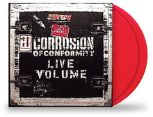 Charger l'image dans la galerie, Red vinyl record with 'Corrosion of Conformity' album cover on a white background