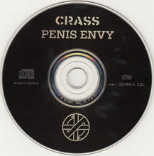 Load image into Gallery viewer, CD with 'Crass Penis Envy' text on a black background