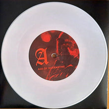 Load image into Gallery viewer, Vinyl record with a red label featuring the text 'Age of Quarantine' on a white background.