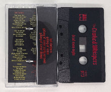 Load image into Gallery viewer, Black cassette tape with red text on a white background