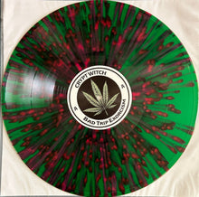 Charger l'image dans la galerie, Vinyl record with a cannabis leaf design and 'Crypt Witch' branding.